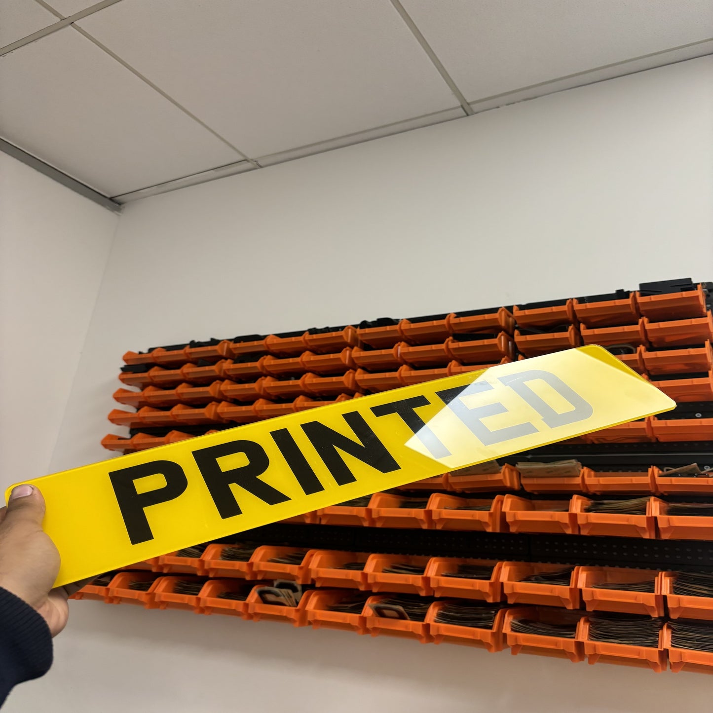 2D Printed Number Plates