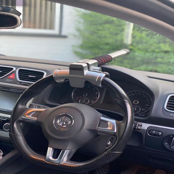 Smart Steering Wheel Lock (Fingerprint + Smart Key)