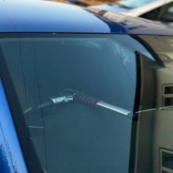 Smart Steering Wheel Lock (Fingerprint + Smart Key)