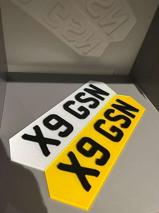 HEX Cut Number Plates